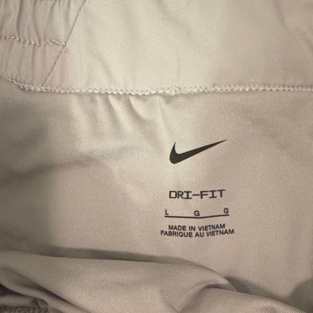 Nike Women's Light White Athletic Shorts with Elastic Waist - Picture 2 of 2